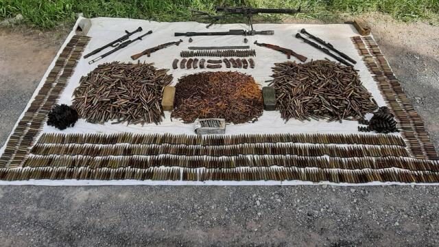 Hakkari kırsalında operasyon! Silah ve mühimmat ele geçirildi