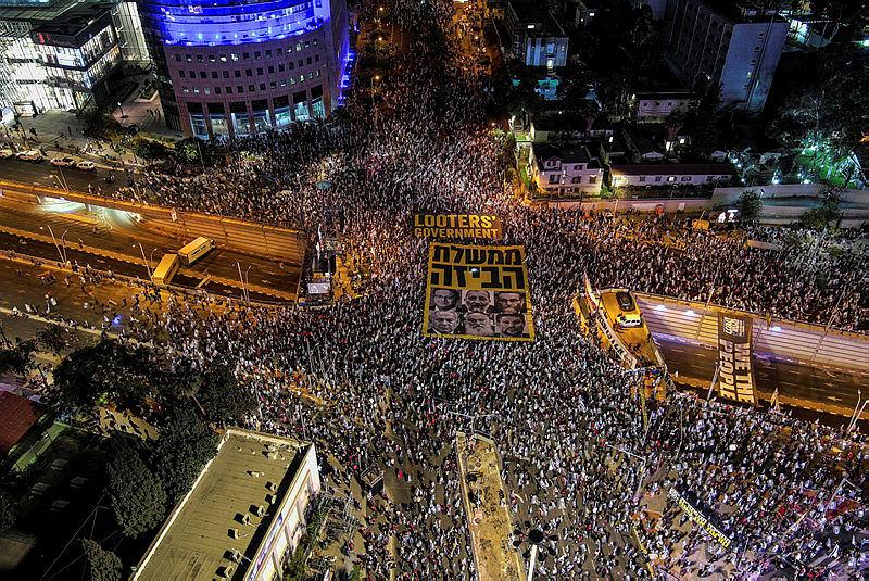 Protestolar 21.haftasında; binlerce İsrailli meydanlara taştı Protestolar 21.haftasında; binlerce İsrailli meydanlara taştı