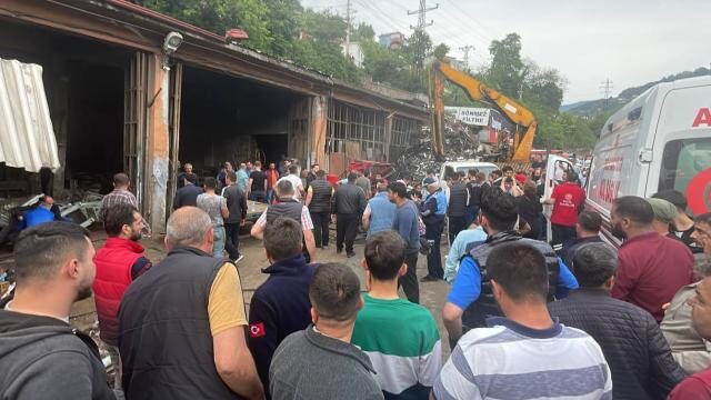 Zonguldak sanayi sitesinde patlama