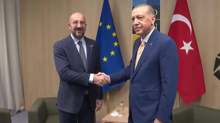 Cumhurbaşkanı Erdoğan Avrupa Konseyi Başkanı Michel ile görüşme gerçekleştirdi