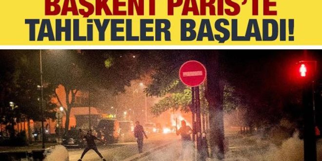 Fransız polisi ünlü Şanzelize'yi joplarla boşalttı