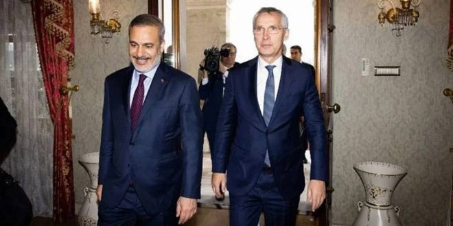 Hakan Fidan NATO karargahında Stoltenberg ile bir araya geldi