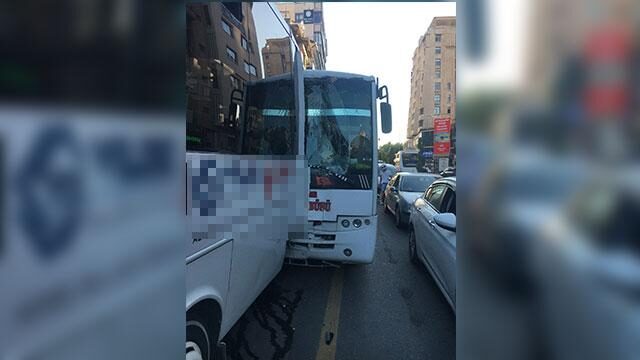 Nevşehir’de iki halk otobüsü çarpıştı
