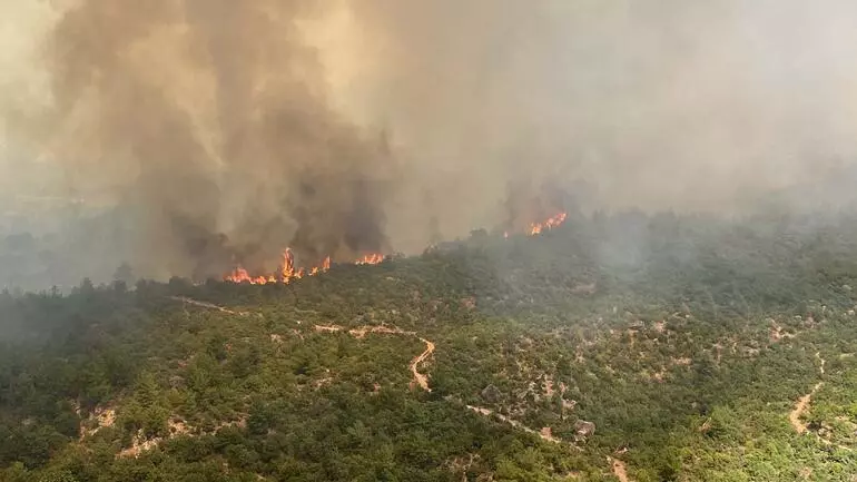 Çanakkale saatlerdir yanıyor; 9 köy boşaltıldı