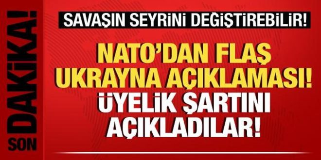 "Ukrayna Rusya'ya toprak verirse NATO üyesi olabilir"