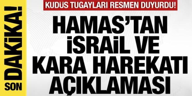 Hamas'tan son dakika İsrail açıklaması!
