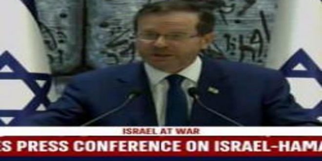 Muhabirin "Gazzeli siviller" sorusu İsrail lideri Herzog'u çıldırttı