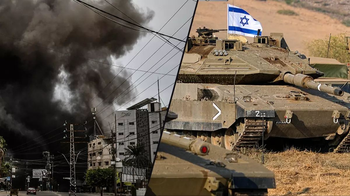 Katil İsrail tankı sivil aracı vurdu!