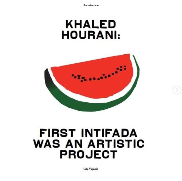 Khaled Hourani: İlk intifada sanatsal bir projeydi
