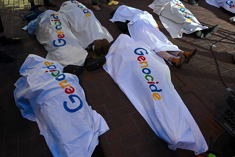 İsrail’e destek veren ‘Google’ ABD’de protesto edildi