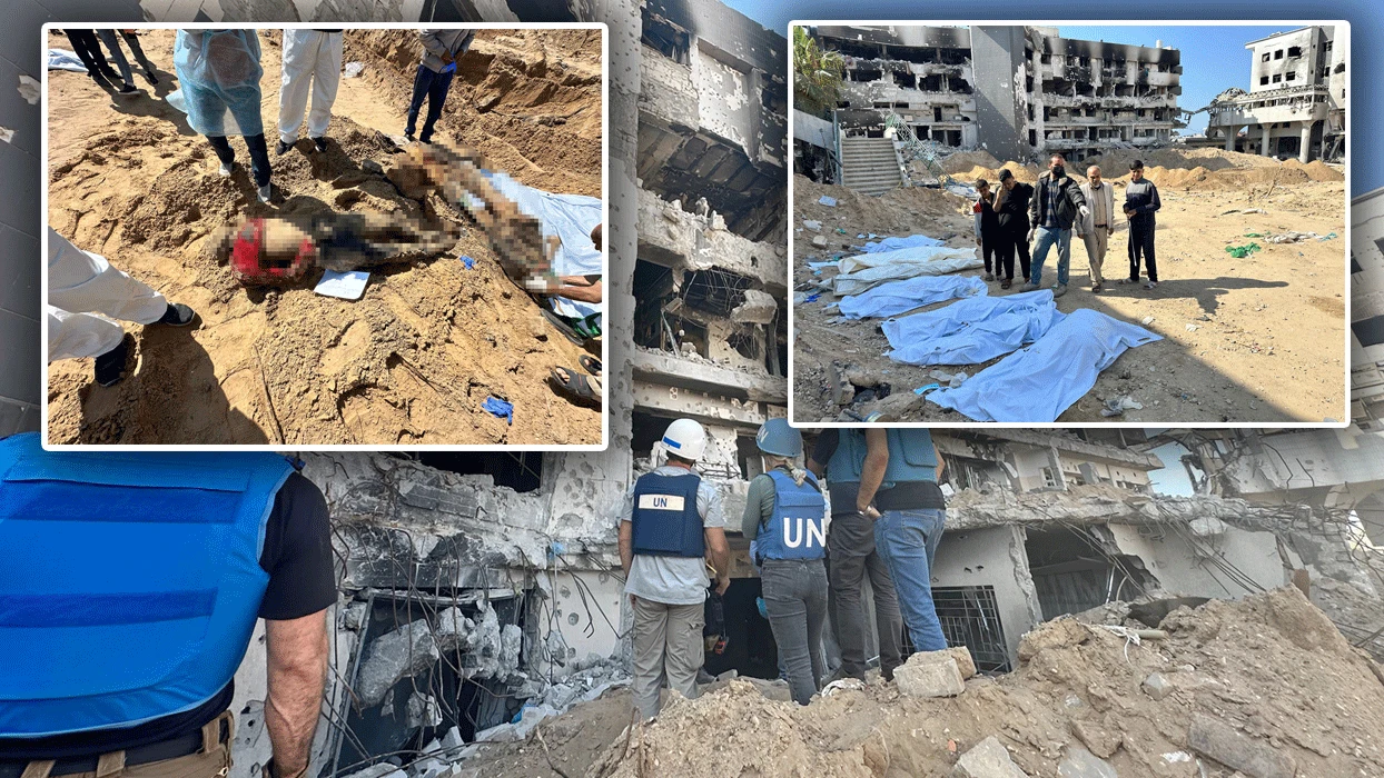 İsrail'in insanlık dışı vahşeti toplu mezarlara yenisi eklendi!