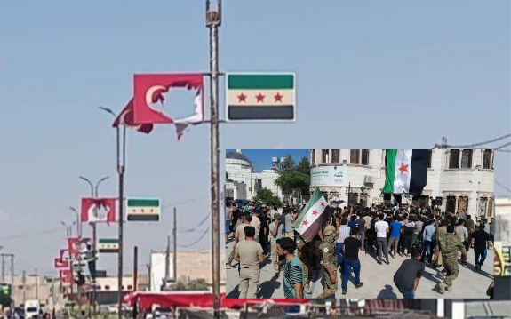 Suriye’de neler oluyor? Türk bayrakları söküldü, tırlar ateşe verildi!