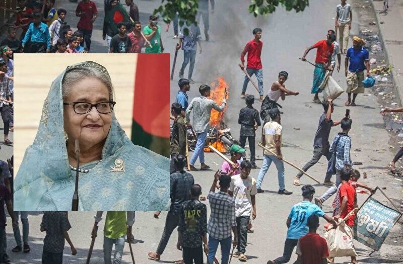 Bangladeş’te başbakan istifa edip Hindistan’a kaçtı