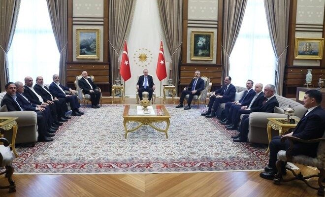 Hamas heyeti Erdoğan’la görüştü