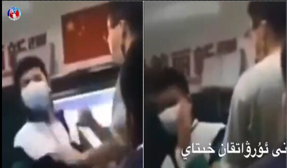 Çin’de öğretmenler bile zalim: Uygur çocuk sınıfta tokatlandı