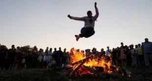 Iranian Fire Jumping Festival
