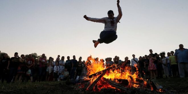 Iranian Fire Jumping Festival