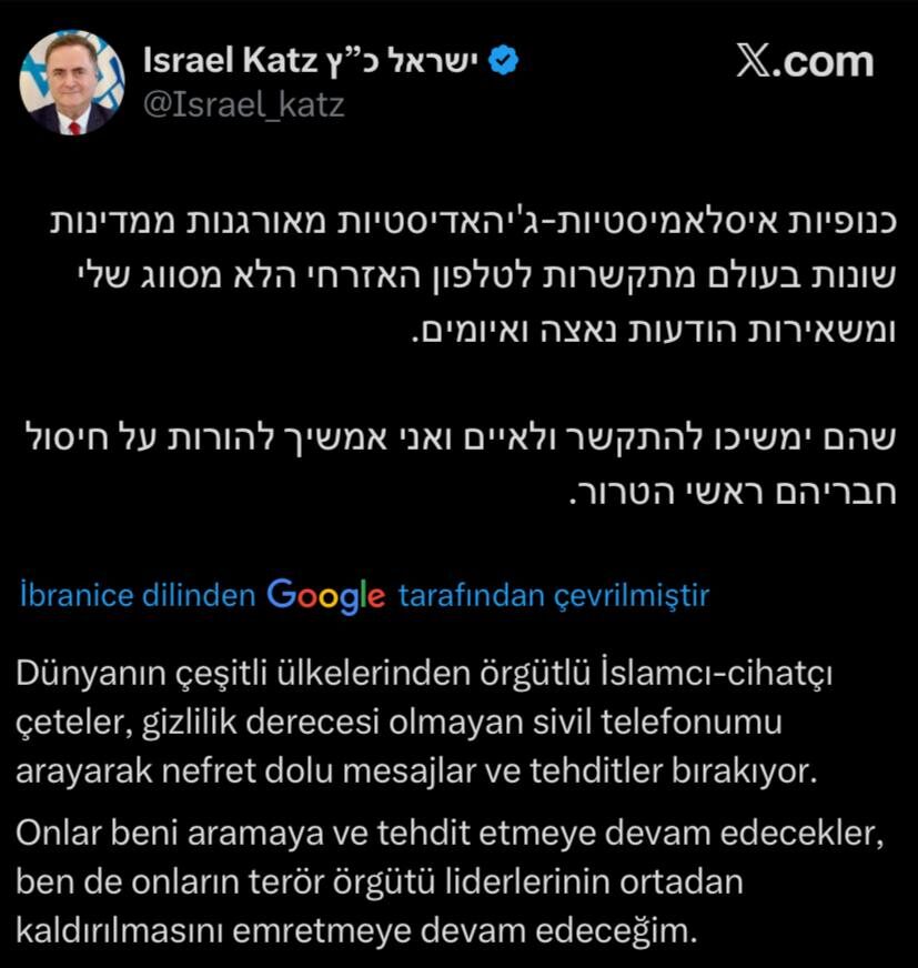 Katz açıklama x Katz açıklama x