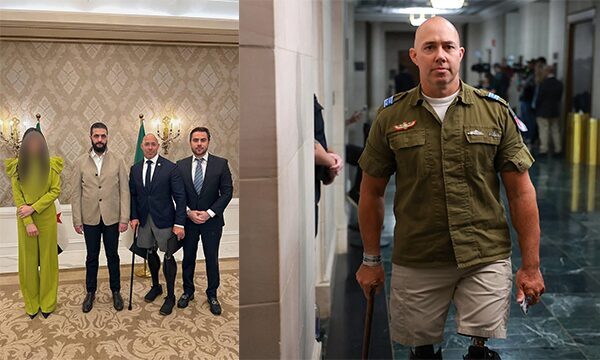 Afganistan’da bacaklarını kaybeden İsrail gönüllüsü, bugün Şara’nın yanında