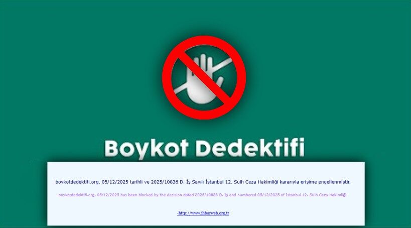 Boykot markalarının listelendiği siteye “yasal talep” doğrultusunda erişim engeli!