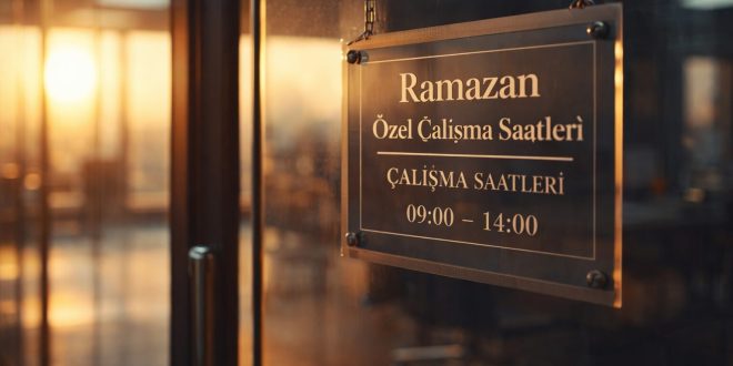 Ramazan özel çalışma saatler