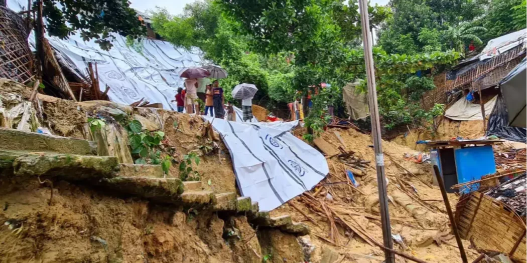 Rohingya kamplarında Muson felaketi: Mülteci kampları yerle bir oldu