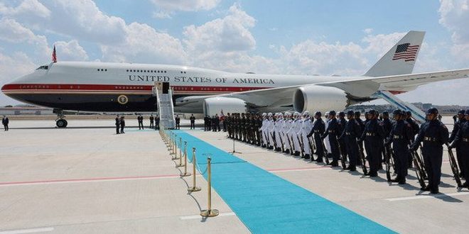 Trump'ın ilk Türkiye ziyareti: Uçağı Ankara'ya indi — 640
