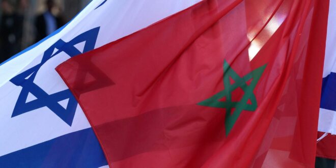Israel Morocco flags scaled