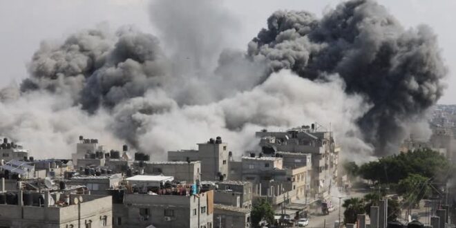 israeli airstrikes continue to hit gaza city on fifth day