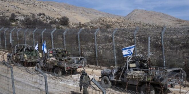 Israeli soldiers patrol border with Syria 2 1