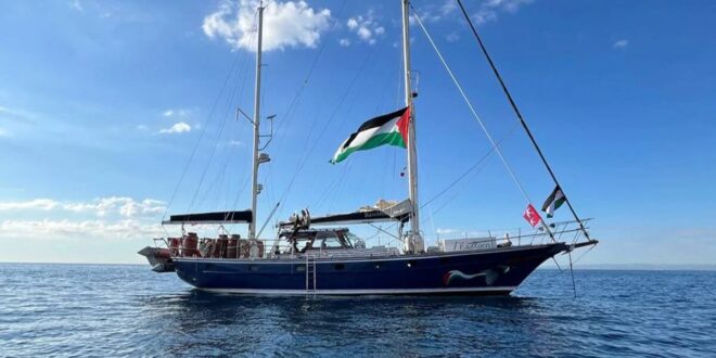 6846a76bbeb23 israil ordusu gazzeye yardim goturen madleen gemisine mudahale etti