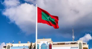 depositphotos 69276041 stock photo maldives flag in republic square