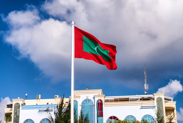 depositphotos 69276041 stock photo maldives flag in republic square